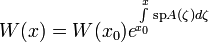 W(x)=W(x_0)e^{\int\limits_{x_0}^{x}\mathrm{sp}A(\zeta)d\zeta}