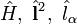 \hat{H},~\hat{\bold{l}}^2,~\hat{l}_\alpha