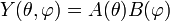 Y(\theta,\varphi)=A(\theta)B(\varphi)